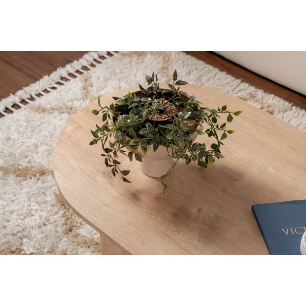 Mesa de Centro Ovalada SILKE, MDF...