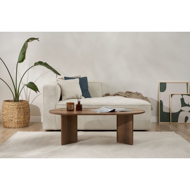 Mesa de Centro Ovalada SILKE, MDF...