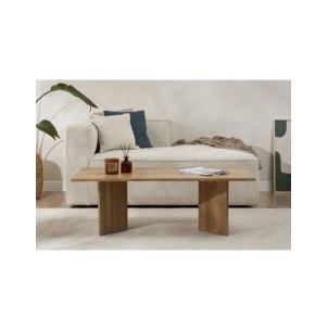 Mesa de Centro Rectangular SILKE, MDF Acabado Roble VNT 2