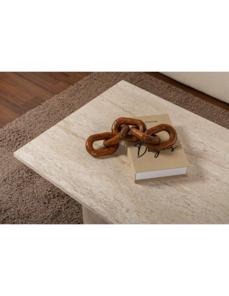 Mesa de Centro Rectangular SILKE, MDF Acabado Mármol