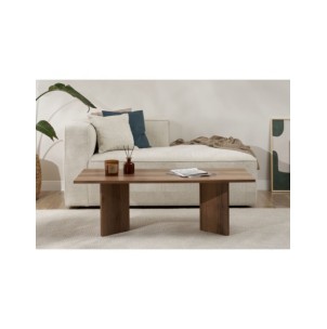 Mesa de Centro Rectangular SILKE, MDF Acabado Nogal VNT 2