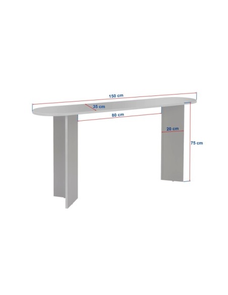 Consola LANA, MDF Acabado Blanco