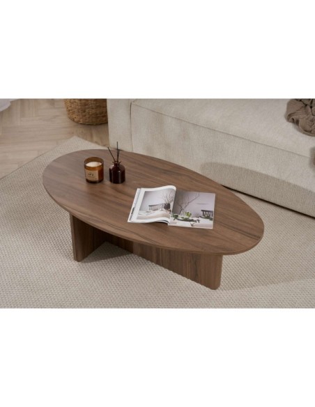 Mesa de Centro VESTA, MDF Acabado Nogal