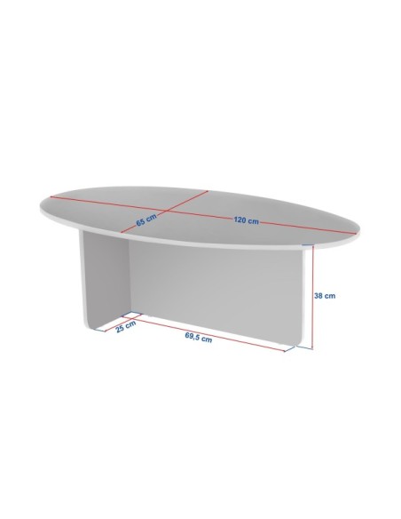 Mesa de Centro VESTA, MDF Acabado Nogal