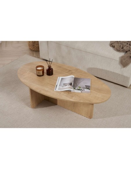 Mesa de Centro VESTA, MDF Acabado Roble