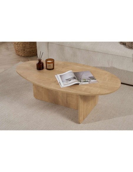 Mesa de Centro VESTA, MDF Acabado Roble