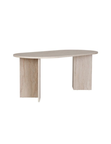 Mesa SILKE 180x89 cm de Comedor, MDF Acabado Mármol