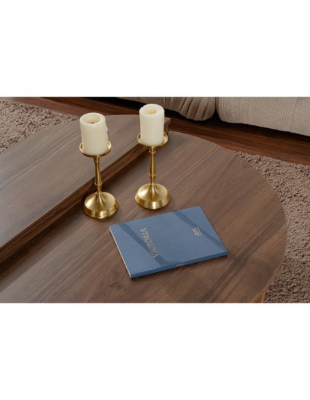 Mesa de Centro ORFEO, MDF Acabado Nogal