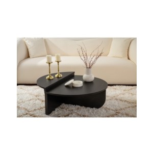 Mesa de Centro ORFEO, MDF Acabado Madera Negra