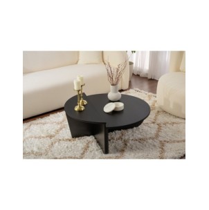 Mesa de Centro ORFEO, MDF Acabado Madera Negra 2