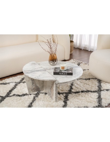 Mesa de Centro ORFEO, MDF Acabado Mármol