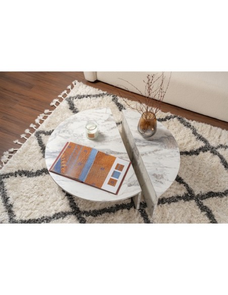 Mesa de Centro ORFEO, MDF Acabado Mármol