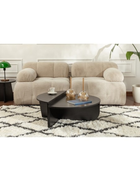 Mesa de Centro ORFEO, MDF Acabado Madera Negra V2