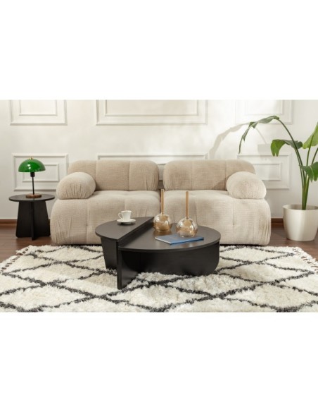 Mesa de Centro ORFEO, MDF Acabado Madera Negra V2