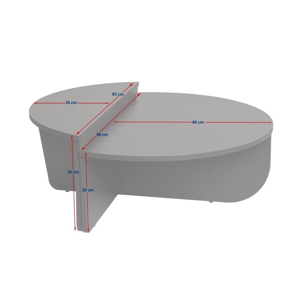 Mesa de Centro ORFEO, MDF Acabado...