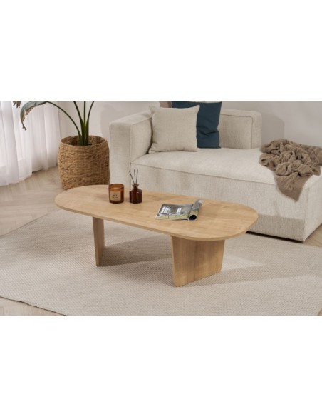 Mesa de Centro SISYPHUS, MDF Acabado Roble