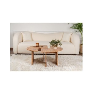 Mesa de Centro GÅDE Ø90 cm, MDF Acabado Pino Atlántico 2