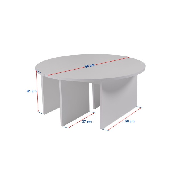 Mesa de Centro GÅDE Ø90 cm, MDF...