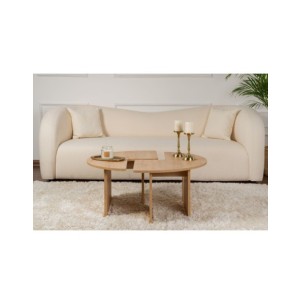 Mesa de Centro GÅDE Ø91 cm, MDF Acabado Roble 2