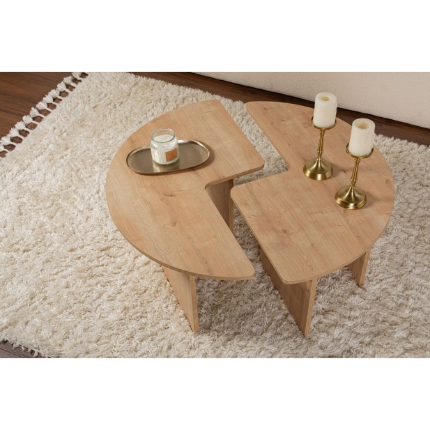 Mesa de Centro GÅDE Ø91 cm, MDF...