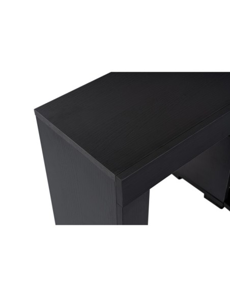 Mueble TV AURORA, MDF Acabado Madera Negra