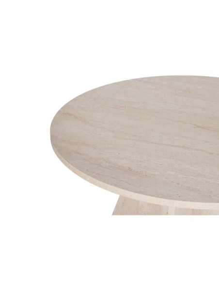 Mesa KALI Ø120 cm de Comedor, MDF Acabado Mármol