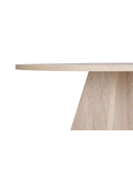 Mesa KALI Ø120 cm de Comedor, MDF Acabado Mármol