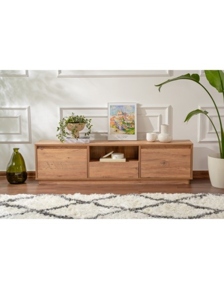 Mueble TV AVANT, MDF Acabado Pino Atlántico