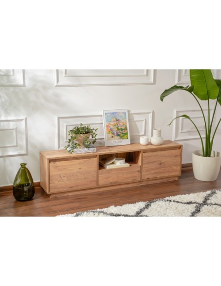 Mueble TV AVANT, MDF Acabado Pino Atlántico