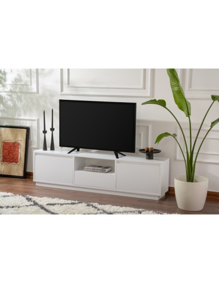 Mueble TV AVANT, MDF Acabado Blanco Natural