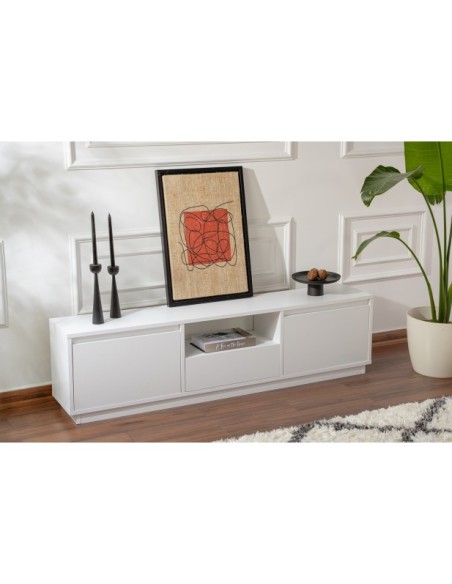 Mueble TV AVANT, MDF Acabado Blanco Natural