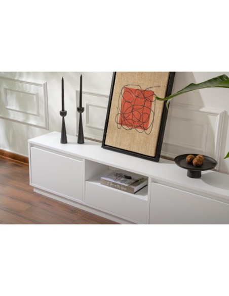 Mueble TV AVANT, MDF Acabado Blanco Natural