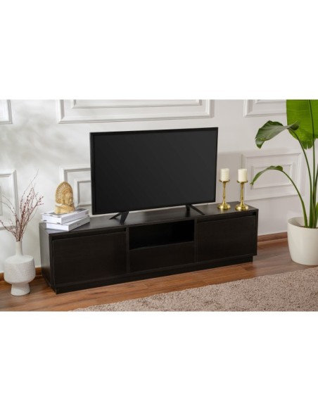 Mueble TV AVANT, MDF Acabado Madera Negra