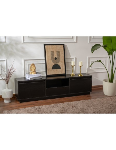 Mueble TV AVANT, MDF Acabado Madera Negra