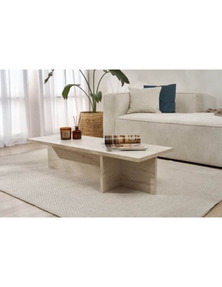 Mesa de Centro GLAZE, MDF Acabado Mármol