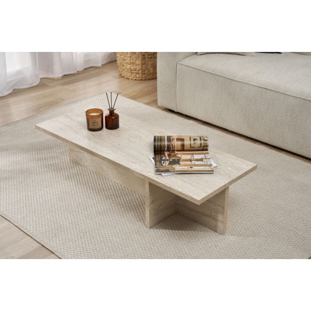 Mesa de Centro GLAZE, MDF Acabado Mármol