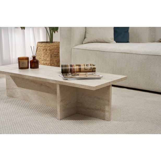 Mesa de Centro GLAZE, MDF Acabado Mármol