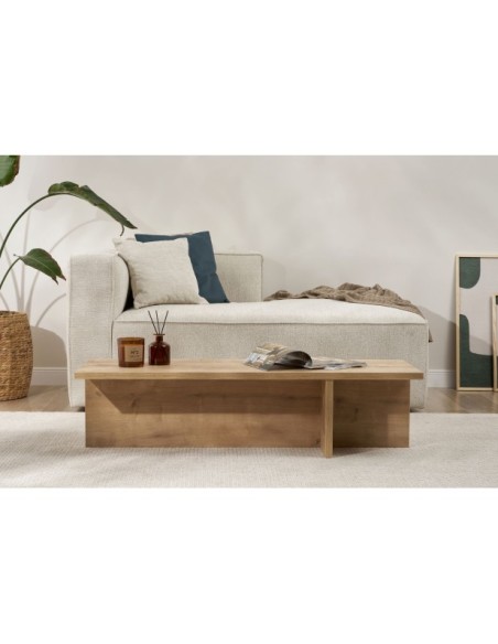 Mesa de Centro GLAZE, MDF Acabado Roble Zafiro