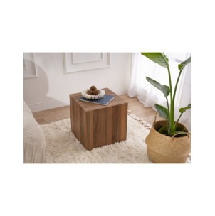Mesa Auxiliar KOLONNE, MDF Acabado Nogal