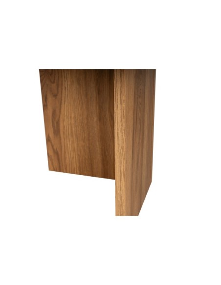 Mesa de Centro Ovalada CELLO, MDF Acabado Madera Laúd