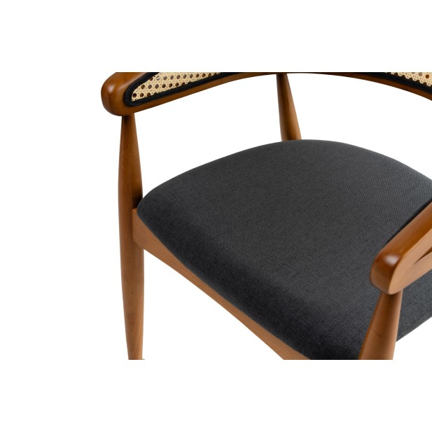 Silla con Brazos RHEA, Madera Natural...