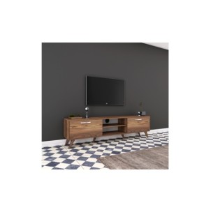 Mueble TV SYBIL, MDF Acabado Nogal 2
