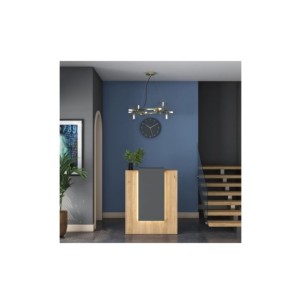 Mesa de Recepción JUNO, MDF Acabado Nogal / Antracita 2