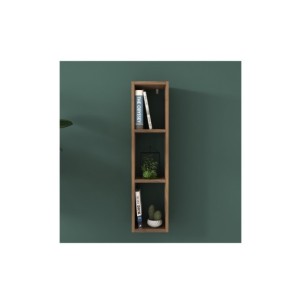 Estantería de Pared FRY, MDF Acabado Nogal 2