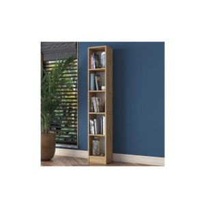 Estantería Vertical DELPHIN 188 cm, MDF Acabado Nogal