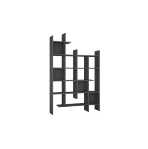 Estantería GITTER 188x122 cm, MDF Acabado Antracita 2