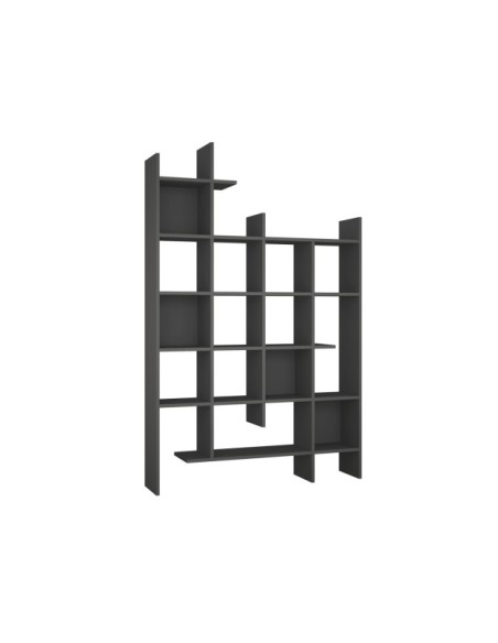 Estantería GITTER 188x122 cm, MDF Acabado Antracita
