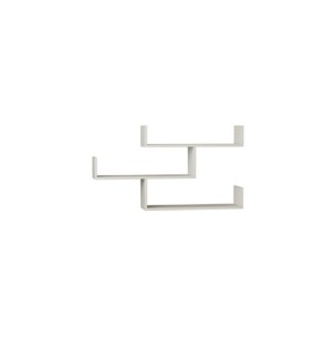 Estantería de Pared MONK 120x67 cm, MDF Acabado Blanco 2