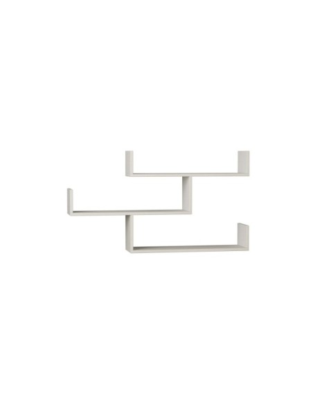 Estantería de Pared MONK 120x67 cm, MDF Acabado Blanco