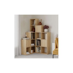 Estantería MOTIF 150x150 cm, MDF Acabado Zafiro / Roble 2